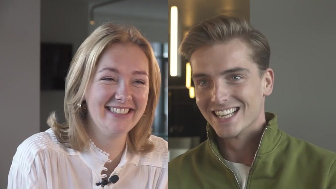 Maxime Meiland (links) in gesprek met Robbert Rodenburg
